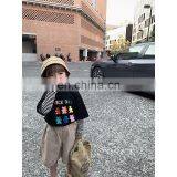 C1007/All-match Casual Korea Fashion Girls False Two Piece Sweatshirt Set Kids Wholesale Cute Sweatshirts thumbnail-4