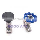 Adjustable Needle Valve OD 3 4 6 8 10 12 14mm 1/8" 1/4" 3/8" 1/2" Compression Double Ferrule Tube Stainless Steel 304 thumbnail-6