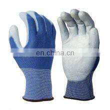 Wholesale Free Sample EN388 White Nylon Polyurethane Palm Fit Dipped Electronic PU Gloves thumbnail-4