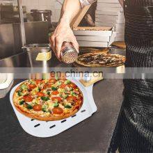Private Label Newest Shovel Perforated Non Stick Metal Foldable Aluminium Pizza Peel thumbnail-2