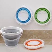 Folding Collapsible Bucket With Strong, Flexible, Compact, BPA Free Design and Sturdy Handle for Hiking Camping and Outdoor thumbnail-2