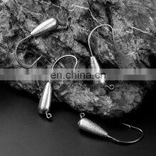 JOHNCOO 3g 4.5g 7g 9g Water Drop Shape Saltwater Freshwater Ice Fishing Jig Head Hook thumbnail-4