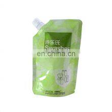 Biodegradable Aluminum Foil Doypack Stand up Liquid Spout Pouch for Soap Body Cream