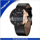 Unique Design Dial Fashion Wrist Watches With Genuine Leather Band thumbnail-1