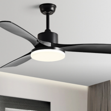 52 Inch Ceiling Fan Light Solid Wood Fan Light LED Non Flashing Ceiling Restaurant Light（Wechat:13510231336） thumbnail-1