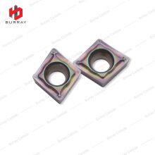 Single-sided CCMT060204-SM Turning Inserts for Semi Finishing and Finishing Positive Rake Low Cutting Forces thumbnail-2
