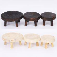 Paulownia Solid Wood Stool thumbnail-4