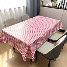 Classic Plaid Decorative Home Kitchen Tablecloth Liquid Repellent and Stain Resistant Plastic Table Cloth thumbnail-1
