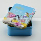 rectangular tin box for cream cosmetic,small tin containers,plain tin boxes