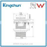 Australia Standards Watermark Basin Waste Accessories Click Clack Pop up Chrome Plated(K280) thumbnail-2