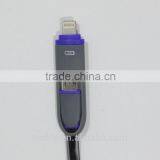 USB Charger Cable for Flat Cable With LED Light and Length 4FT With Pink Color thumbnail-5