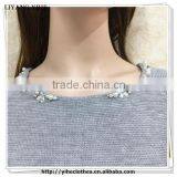 1/4 Back Zipper Knitting Wear Different Length in Front and Back Unique Pullover thumbnail-2