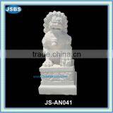 Hand Carved Chinese Marble Foo Dogs thumbnail-1