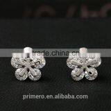New Top Design Cubic Zircon Glittering Snowflake Stud Earrings thumbnail-3