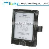 Black Color Book Style for Kobo Touch Ebook EReader Synthetic PU Leather Case