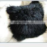 Luxury Tibet Fur Pillow Mongolian Fur Cushion Cover thumbnail-1