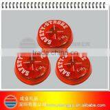 Round Transparent Plastic Badges With Light Effect