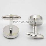 Round Black Carbon Fiber Inlay Cufflinks Carbon Fiber Mens Cufflinks thumbnail-3