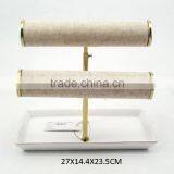 Double Bracelet Bar, Jewelry Tray With Bracelet Display Bars thumbnail-1