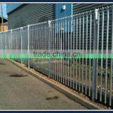 Palisade Fence Panel With Fitting Rivets and Collars