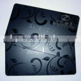 One color plastic business card with uv printing