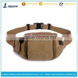 from alibab China factory vintage round canvas bag elegant waist bag