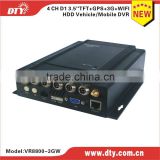 DTY VR8800G rugged h.264 gps function d1internal lcd overwrite 4 channel usb 2.0 dvr