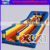 2016 popular inflatable bungee run game for kids, interactive inflatable sport game