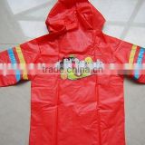 0.15mm PVC kids ripstop raincoat