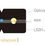 Drop Cable Black LSZH Jacket FTTH Fiber Optic Cable GJXFH 4Core thumbnail-2