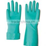 green nitrile unlined household gloves
