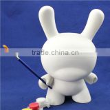make your own diy dunny vinyl toy/custom design educational painting blank vinyl toys/OEM vinyl toys China factory