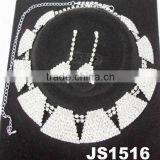 Unique Wedding Glitter Crystal Jewelry Set thumbnail-1