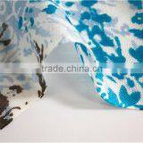Floral Printed Polyester Scarf With Tassel thumbnail-4