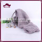 Womens Basic Knitting Cable Scarf Cashmere thumbnail-5