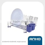 Finely processed wire dish rack with two rubber cup