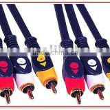 AV Cable,Audio Video Cable, 3RCA Plugs to 3RCA Plugs. OD3+6+3