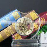 2015 Heart Shape Crystal Tuning Chinese Electronic Clock Movement Gift thumbnail-3