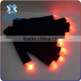 2016 Halloween Led Gloves Rave Light-black Cotton,light Gloves Led