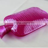 Hot large 1800ml PVC warm water bottle bubble purple bed warmer