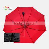 21"*8K Ultralight 3 Folding Rain Sun Umbrella