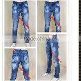 Hight Quality Ripped Wash Denim Pants Straight Fit Jeans Denim Jeans Men thumbnail-6