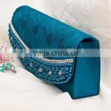 Ladies Beaded Evening Clutch Bag With Rhinestone thumbnail-2