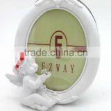 Promotional Round, Square and Heart Shape White Angel Picture Frame Wholesale