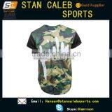 2015 Wholesale Sublimation Print Custom Camo Baseball Jerseys thumbnail-1