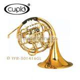 Gold Lacquer Yellow Brass French Horn thumbnail-1