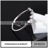 OEM and ODM Ladies Finger Fancy White Gold Latest Design Diamond Ring thumbnail-5