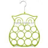 Velvet Flocked Scarf Tie Hanger Oraganizer, Owl Style thumbnail-5