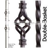 Decorative for Fence Wrought Iron Gate Garden Decor Steel Baskets thumbnail-1