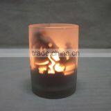 Wholesale Various Design Frosting Galss Candle Holder for Ceremony thumbnail-2